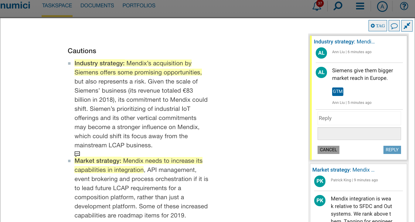 Competitive Analysis - Highlight and Annotate